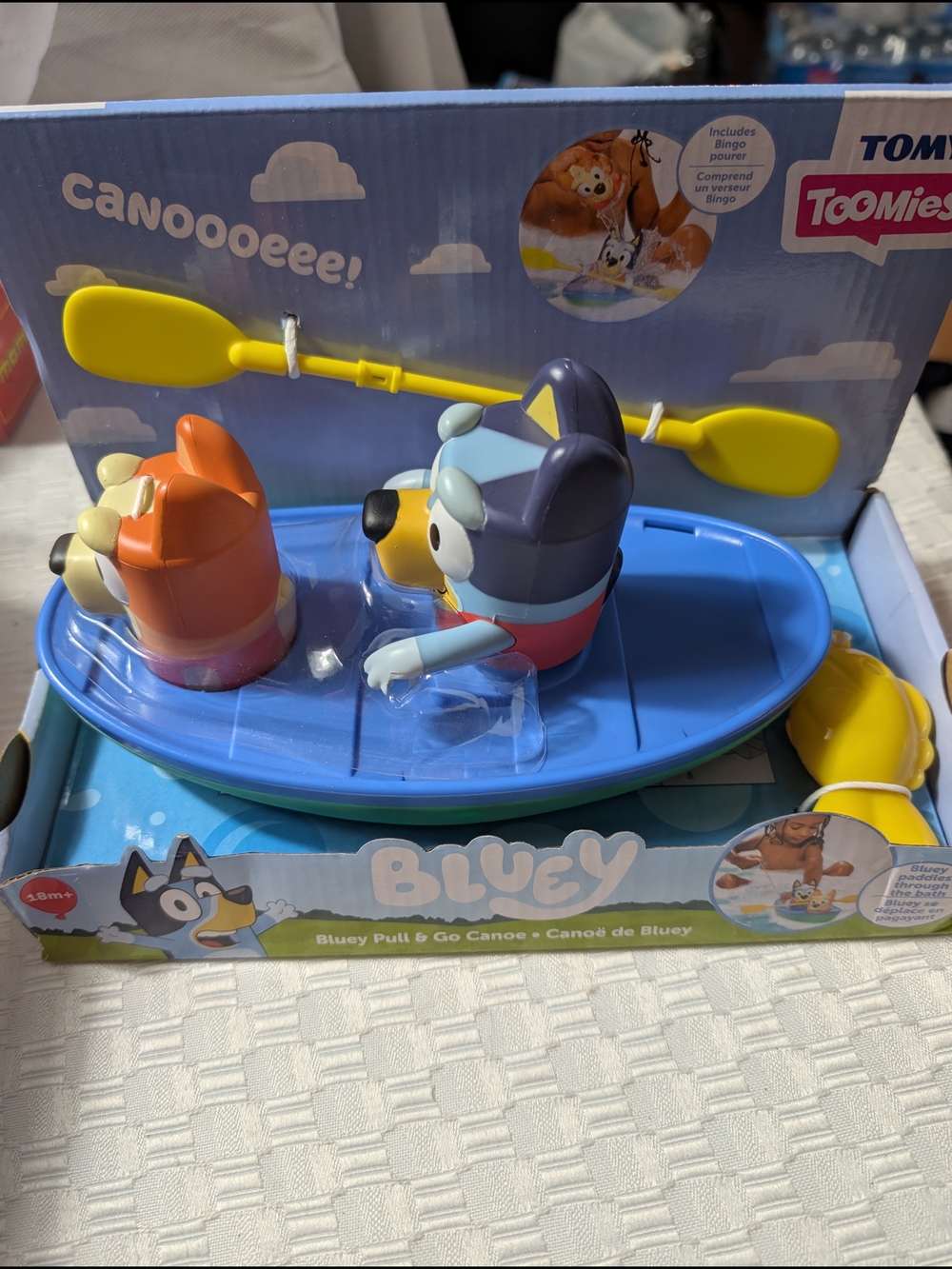 Pull & Go Canoe Toy - Blue and Yellow